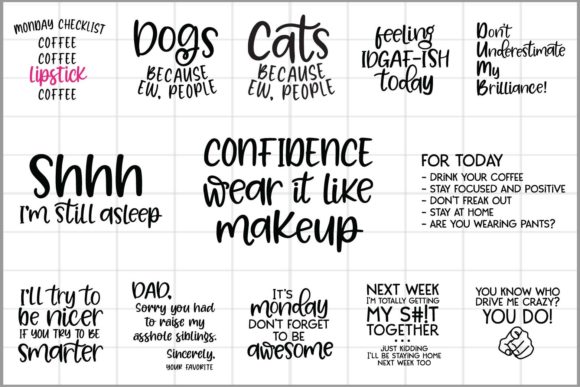 25 FUNNY DESIGNS: A Brand Designer's Review for Graphics and Crafts