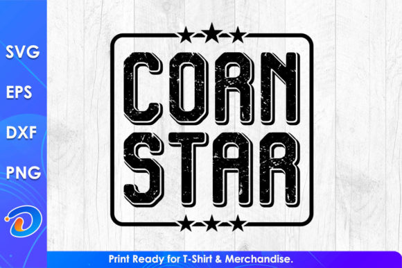 Corn Star Funny Cornhole T Shirt Graphics for Crafts