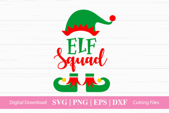 ELF Squad Funny Christmas Graphics for Crafts & Branding