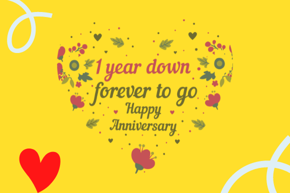 FUNNY 1ST WEDDING ANNIVERSARY GIFT Graphics and Crafts Review