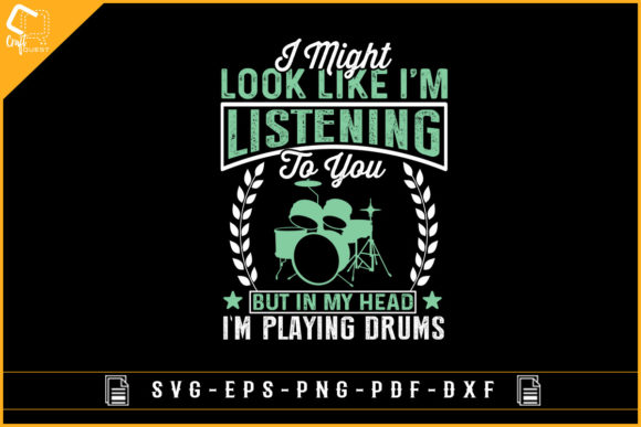 Funny Drummer Quotes T-shirt Sublimation Graphics and Crafts