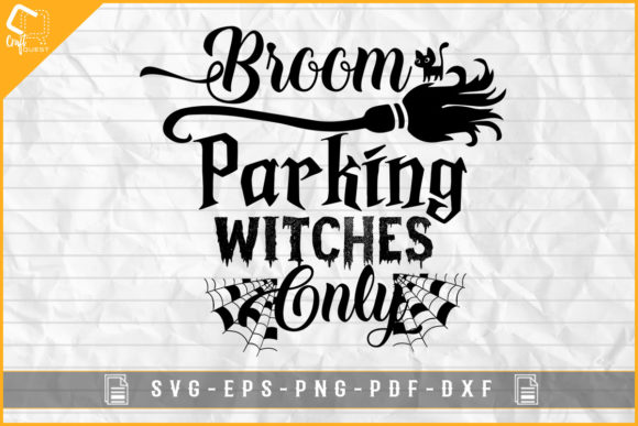 Funny Halloween Broom Witch Sublimation for Graphics and Crafts