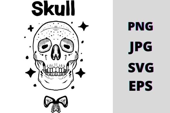 Funny Skull Illustration Review for Real Embroidery