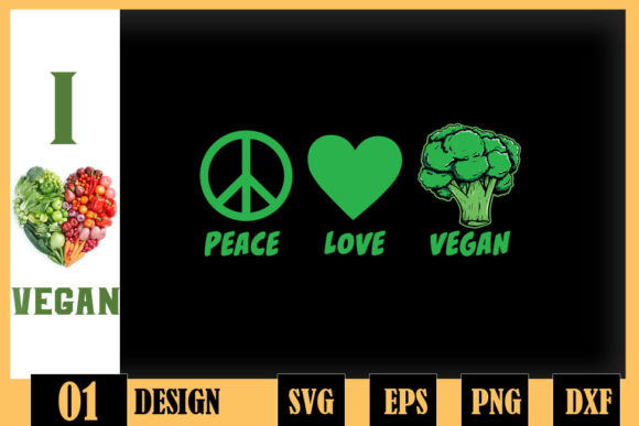 Funny Vegetarian Cool Vegan Veggie Graphics for Crafts