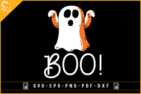 Halloween Funny Vector Boo Shirt Design for Crafts