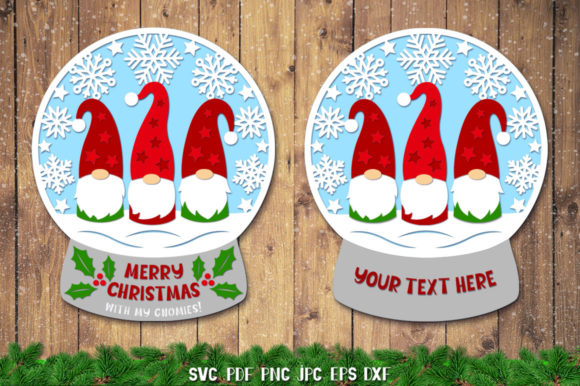 Snow Globe SVG, Gnome Christmas SVG: Graphics and Crafts Review